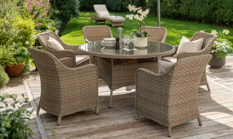 Decorative Garden Stool Justine Floral Ceramic Garden Stool