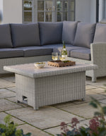 Palma Mini High/Low Table with Alu Slat Top