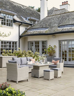 Palma High/Low Table with Glass Top