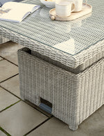 Palma High/Low Table with Glass Top