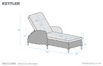 Sahara Wicker Sun Lounger