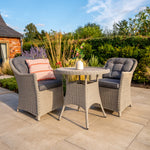 Foxley 2 Seat Wicker Bistro Set with 70cm Round Table