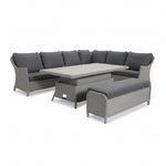 Foxley Rectangular Corner Set with 180x100cm High/Low Table