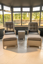 Foxley Companion Set with Side Table and Footstools