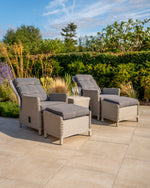 Foxley Companion Set with Side Table and Footstools