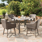 LaMode Square Aluminium Dining Table