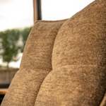 Lorenzo 6 Seat Dining Set with ceramic high gloss table top & pocket sprung auto swivel dining chairs