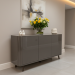 Lorenzo 3 Door Sideboard with high gloss finish.