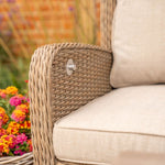 Derwent 7 seat recliner right hand corner set with 150x90cm high/low table