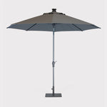 3m Wind up Auto tilt Parasol with LED Solar lights
