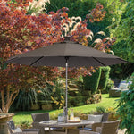 3m Wind up Auto tilt Parasol with LED Solar lights