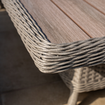 Foxley Square Wicker Corner Set with 120x120cm High/Low Table
