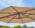 Orion 3m Round LED Cantilever Parasol with Granite Base & Night Cover