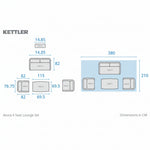 Avora 4 Seat Wicker Lounge Set