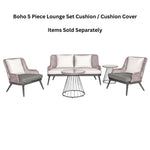 Boho 5 Piece Lounge Set Cushion / Cushion Cover
