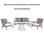 Boho 5 Piece Lounge Set Cushion / Cushion Cover