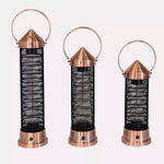 Kalos Copper Lantern Patio Heater 73cm - 84cm - 98cm
