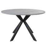 Boston 4 Seat Round Dining Set with Joey Swivel Side Chair