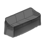 Cora Rope 3 Seat Sofa Protective Cover