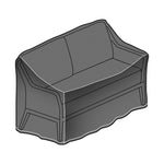 Cora Wicker 2 Seat Sofa Protective Cover