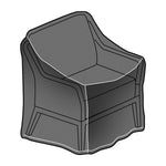 Cora Wicker Lounge Armchair Protective Cover
