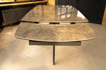 Lorenzo Indoor Dining Table - Extendable with High Gloss Finish Grey