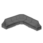 elba Low Lounge Large Corner Protective Cover