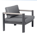 Gio 4 Seat Lounge Set with Coffee Table and Free Fire Pit Coffee Table