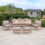 Cora Wood 7 Seat Casual Dining Set