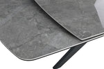Lorenzo Indoor Dining Table - Extendable with High Gloss Finish Grey