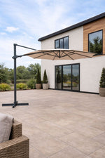 Aura 3m Round Cantilever Parasol with Night Cover (cross frame only)