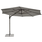 Luna 3m Round Cantilever Parasol with Granite Base & Night Cover