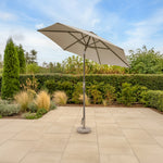 2.5M Wind Up Parasol with Auto Tilt & Night Cover