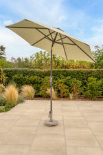 2.5M Wind Up Parasol with Auto Tilt & Night Cover