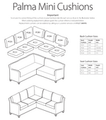 Palma Corner Seat Cushion / Cushion Cover PCS2