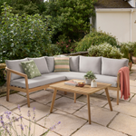 Nara FSC Acacia Wood 4 Seat Corner Set