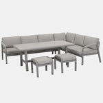 Como Corner Lounge/ Dining Set with Footstools