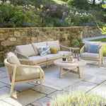 Cora 5 Seat Rope Lounge Set with Round Table