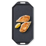 Cozze® Reversible Cast Iron Pan with Wooden Tray 165 x 330 mm