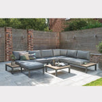 elba Signature Low Lounge Left and Right Sofa (with Side Tables)