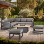 elba Grande Footstool with cushion