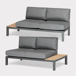 elba Signature Low Lounge Left and Right Sofa (with Side Tables)