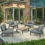 elba Side Chairs with Signature Square Coffee Table