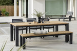 elba 6 Seat Dining Set with 3 Chairs and 1 Bench
