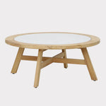 Kubu Coffee Table 100cm Round Terrazzo Top