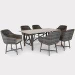 LaMode Rectangular Aluminium Dining Table