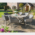 LaMode Rectangular Aluminium Dining Table