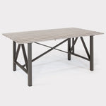 LaMode Rectangular Aluminium Dining Table