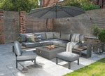 Elba Low Lounge Corner Set with Square Firepit