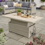 Palma High/Low Table with Alu Slat Top